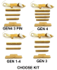 TiN Gold Coated Extended Control Kits For Glock GEN 1 2 3 4 - Image 1 of 0
