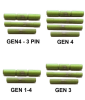 GoTo SPORTS GEAR Zombie Green Coated Stainless Steel Pin Kits For Glock Generation 1 - 4 (Price Varies Per Kit) - Image 1 of 0