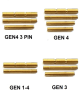 GoTo SPORTS GEAR TiN/GOLD Coated Stainless Steel Pin Kits For Glock Generation 1 - 4 (Price Varies Per Kit) - Image 1 of 0