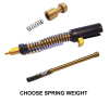 Striker Firing Pin Assembly, Safety Plunger and Extractor Depressor Plunger, Stainless Steel, TiN Titanium Nitride Coated For Glock 17 17L 19 26 34 45 GEN 1 2 3 4 - Image 1 of 0