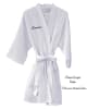 White Waffle Robe- Name on Chest - Image 1 of 0