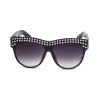 Crystal Oversized Sunglasses For Women Sparkling Square Brand Designer - Image 2 of 0
