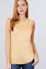 Sleeveless Round Neck Rayon Spandex Knit Top - Image 3 of 0