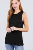 Sleeveless Round Neck Rayon Spandex Knit Top - Image 5 of 0