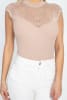 Pointelle Knit Mock Neck Bodysuit - Image 2 of 0