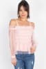Sheer Mesh Open Shoulder Top - Image 3 of 0