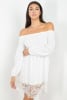 Smocking Off Shoulder Lace Dress - Image 2 of 0