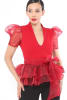 Organza Puff Short Sleeve Fashion Top - Image 3 of 0