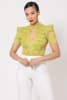Lace Bodysuit W/front Key Hole Opening Details - Image 3 of 0