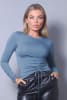 Long Sleeve Round Neck Side Roached Top - Image 4 of 0
