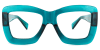 Zaida - Square Peacock/Blue Eyeglasses - Image 2 of 0