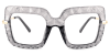 Phebe - Square Crystal Eyeglasses - Image 2 of 0
