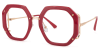 Tressie - Geometric Tortoise Eyeglasses - Image 3 of 0