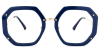 Tressie - Geometric Tortoise Eyeglasses - Image 4 of 0