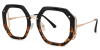 Tressie - Geometric Tortoise Eyeglasses - Image 5 of 0