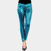 Metallic Mermaid Pattern Leggings - Image 3 of 0