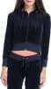JUICY COUTURE BLACK LABEL WOMEN'S CROPPED VELOUR JACKET WITH GOTHIC LOGO - Image 5 of 0