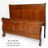 Quarter Sawn Oak Burr Sleigh Bed - Image 1 of 0