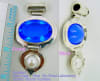 blue quartz and pearl pendant - Image 1 of 0