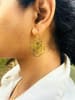 ER-14 Seed Of Life 18k Gold Plated 30mm Earrings - Image 3 of 0