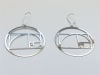 Golden Ratio silver Plated 2 inches Earrings - Image 2 of 0