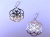 Seed Of Life 18k Gold Plated 2" Earrings - Image 3 of 0