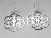 Seed Of Life silver plated 2" Earrings - Image 2 of 0