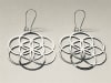 Seed Of Life silver plated 2" Earrings - Image 3 of 0