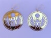 ER-217 Scarab 18k Gold Plated 2" Earrings - Image 2 of 0