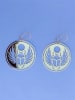 ER-217 Scarab 18k Gold Plated 2" Earrings - Image 3 of 0
