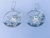 ER-234-S silver plated Honeycomb 2" earrings - Image 2 of 0