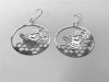 ER-234-S silver plated Honeycomb 2" earrings - Image 3 of 0