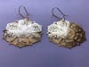 ER-258 Om Mani Padme Hum  Gold plated 2" earrings - Image 3 of 0