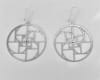 ER-290ss Quadruple golden Ratio Stainless Steel 2" Earrings - Image 1 of 0
