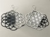 ER-321-S Expanded Seed of Life silver Plated 3" Earrings - Image 2 of 0