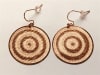 ER-35-COP Kinetic Disk copper plated 30mm Earrings - Image 1 of 0