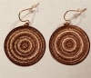ER-35-COP Kinetic Disk copper plated 30mm Earrings - Image 3 of 0