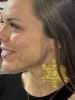 ER-352 Metatron Cube 18k Gold plated 3" earrings - Image 1 of 0