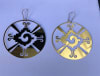 Hunab Ku 18k Gold Plated 3 inches (72mm) Earrings - Image 3 of 0