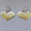 Gold Plated Heart Flower of Life Earrings 30mm - Image 5 of 0