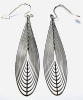 Silver Plated Tear Drop Earrings 50mm - Image 2 of 0
