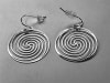 Spiral Galaxy 18k silver plated Earrings 30 mm - Image 3 of 0