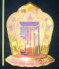 FS-04 Kalachakra with sacred symbols - gold foil adhesive sticker - 19" in height - Image 1 of 0