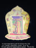 FS-04 Kalachakra with sacred symbols - gold foil adhesive sticker - 19" in height - Image 2 of 0
