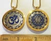 GS-YA-OM Shree Yantra/OM Aroma Therapy Double Sided Pendant - Image 2 of 0