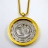 GSOMP-14 Gold Plated Stainless Steel OM Pendant with Chain - Image 2 of 0