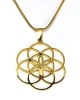Gem3-gold Gem Studded Gold Seed of Life 3cm Pendant - Image 1 of 0