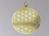 Flower of Life 2" Pendant 18K gold plated - Image 2 of 0