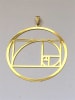 PD-206 Golden Ratio 2" Pendant 18K gold plated - Image 3 of 0