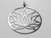 Lotus 2" Pendant Silver plated - Image 2 of 0